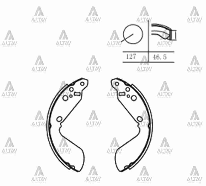 Suzuki Vitara Arka Fren Balata Kapı Pabuç OEM 53200-56821